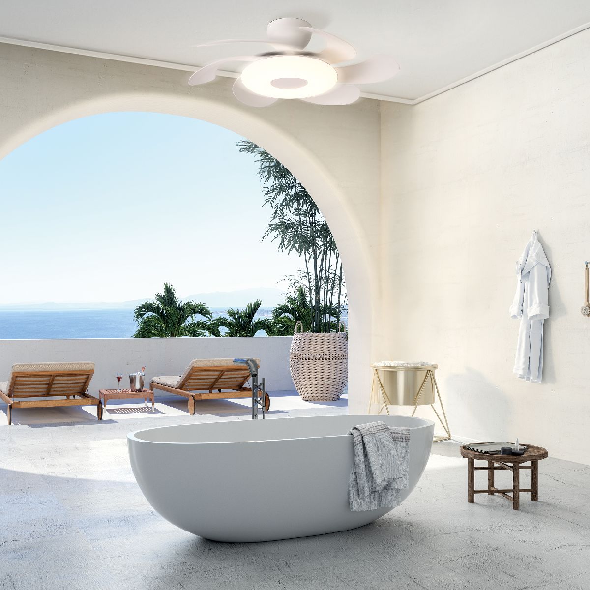 Люстра-вентилятор Mantra Flower 8703