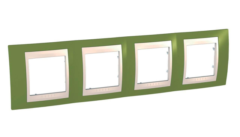 Рамка 4-постовая Schneider Electric Unica Хамелеон MGU6.008.566