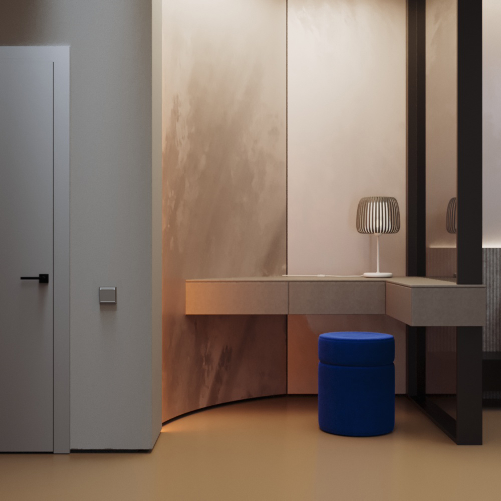 Выключатель встраиваемый Voltum S70 карточный 16А, (кашемир) VLS010703