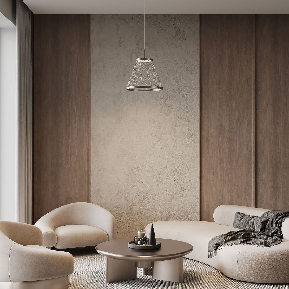 Подвесной светильник Eurosvet Cesta 40016/1 LED коричневый a069283