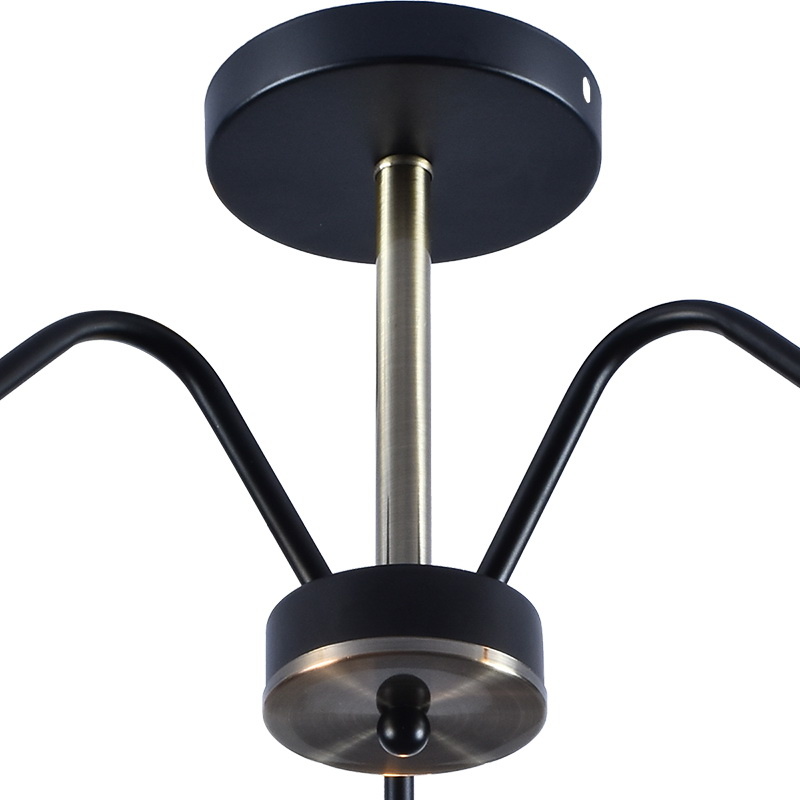 Люстра на штанге Reluce 01233-0.3-03 BK+AB