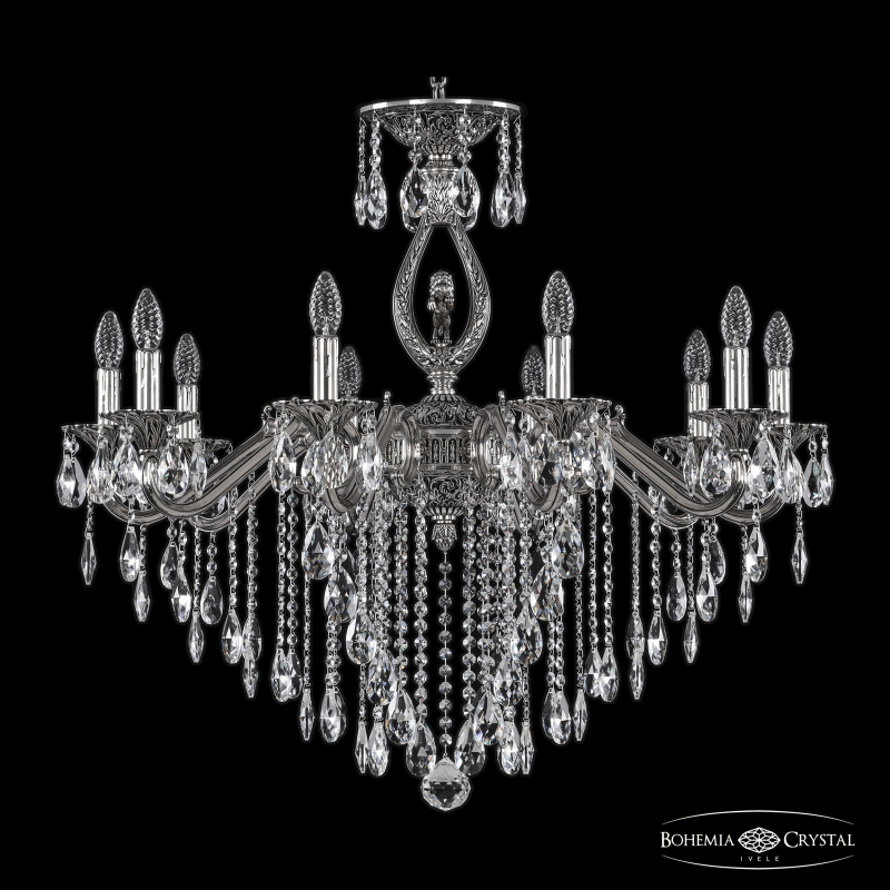Подвесная люстра Bohemia Ivele Crystal Verona 72402/10/300 B NB FL3M
