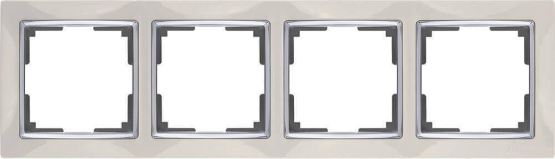 Рамка Werkel Snabb на 4 поста слоновая кость WL03-Frame-04-ivory 4690389046339