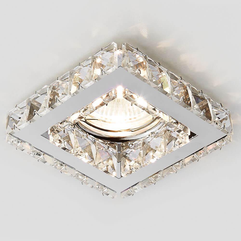 Встраиваемый светильник Ambrella Light Crystal K105 CL/G