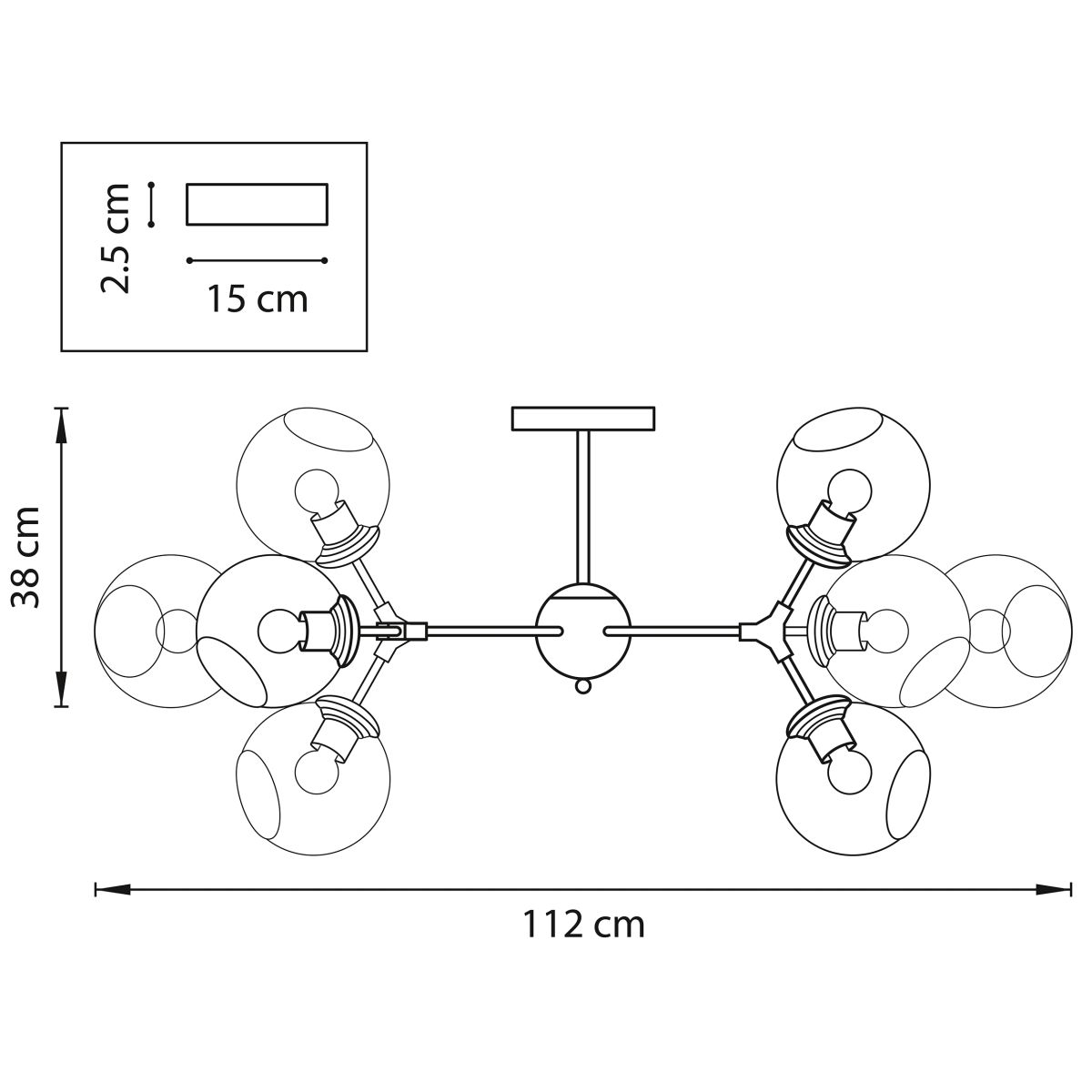 Потолочная люстра Lightstar Beta 785086