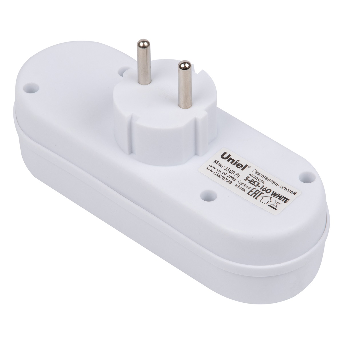 Сетевой разветвитель Uniel S-ES3-16O WHITE UL-00011231