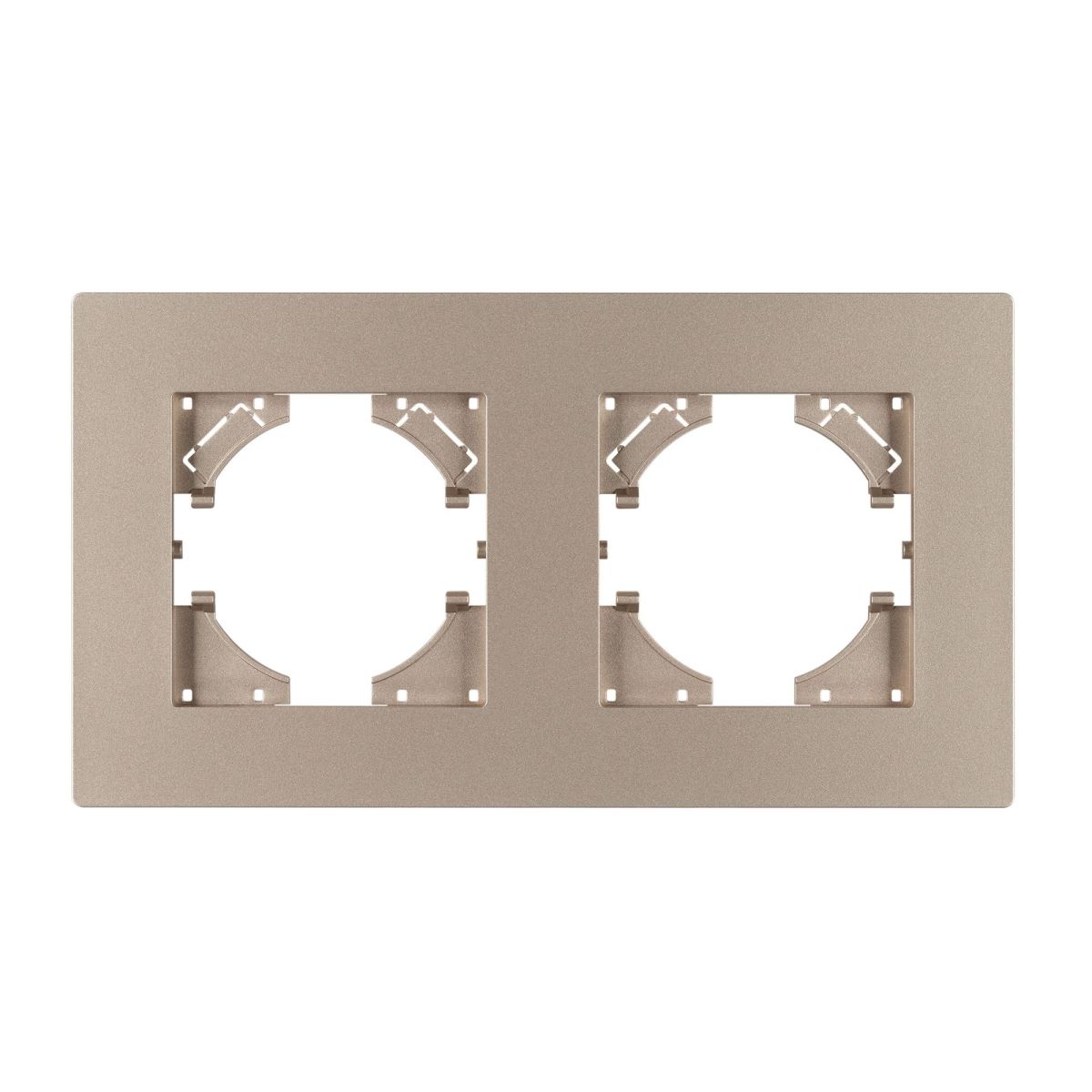 Рамка на 2 поста пластиковая Arlight FRM-PERIO-PL-2-GD 049753