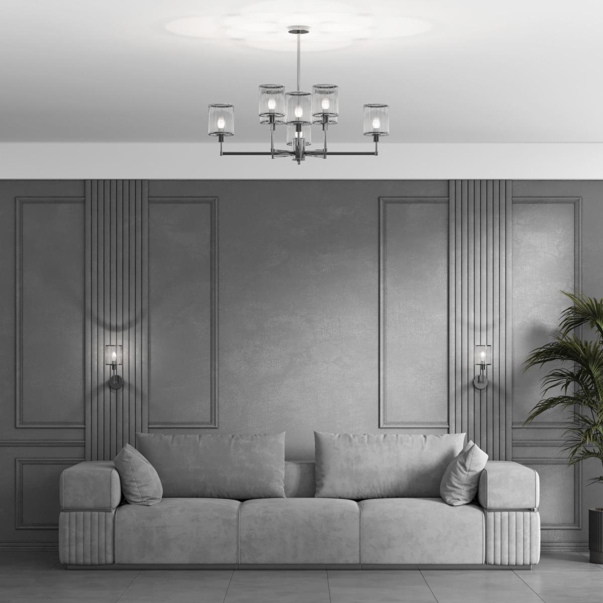 Люстра на штанге Eurosvet Inari 60144/6 хром Smart a061946