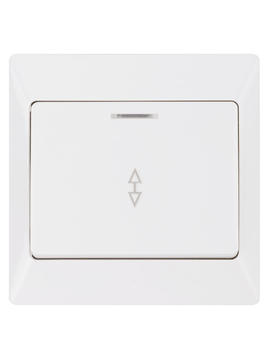 Выключатель одноклавишный с подсветкой на 2 направления Ильмень TDM Electric SQ1823-0006