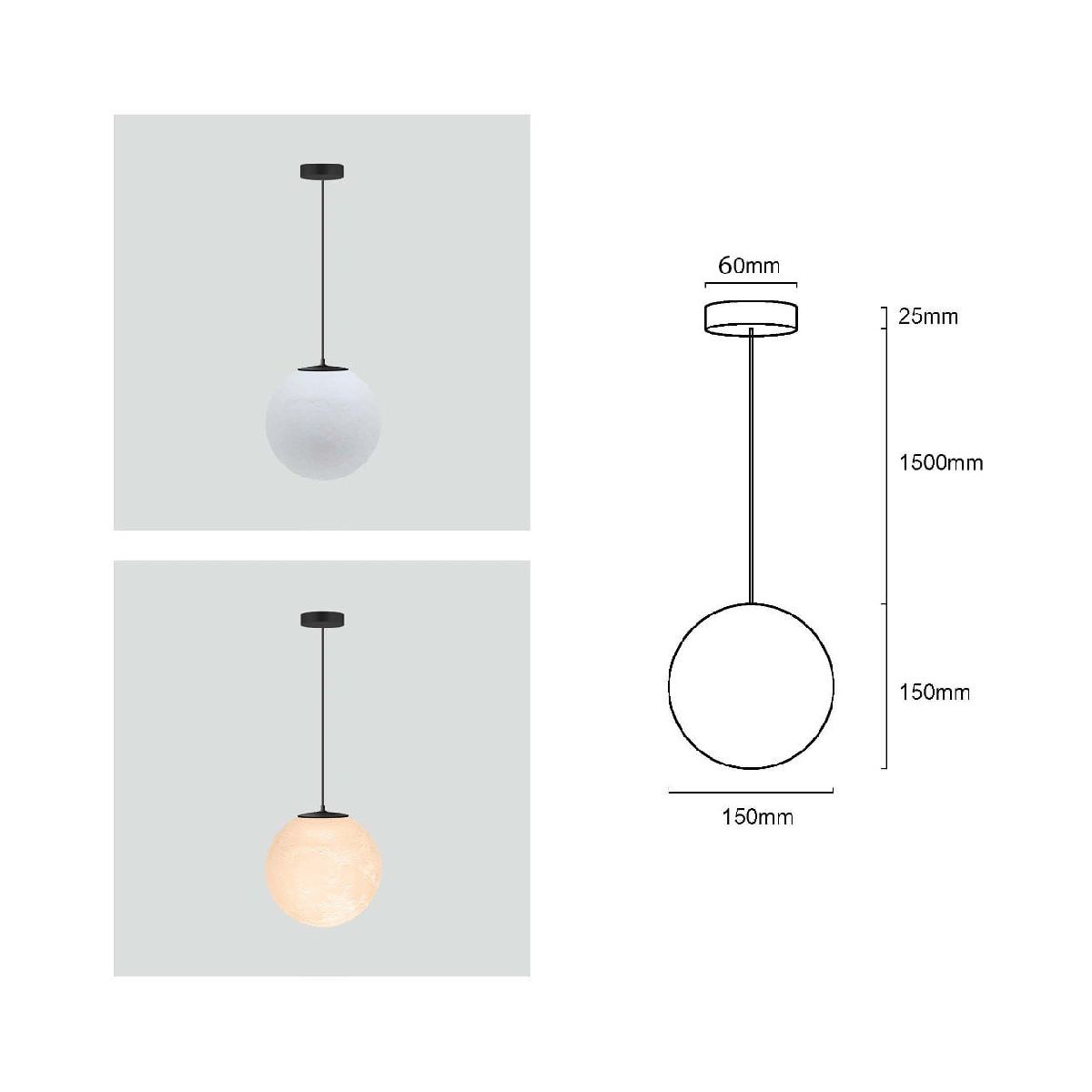 Подвесной светодиодный светильник Fiberli SharMoon 12110502