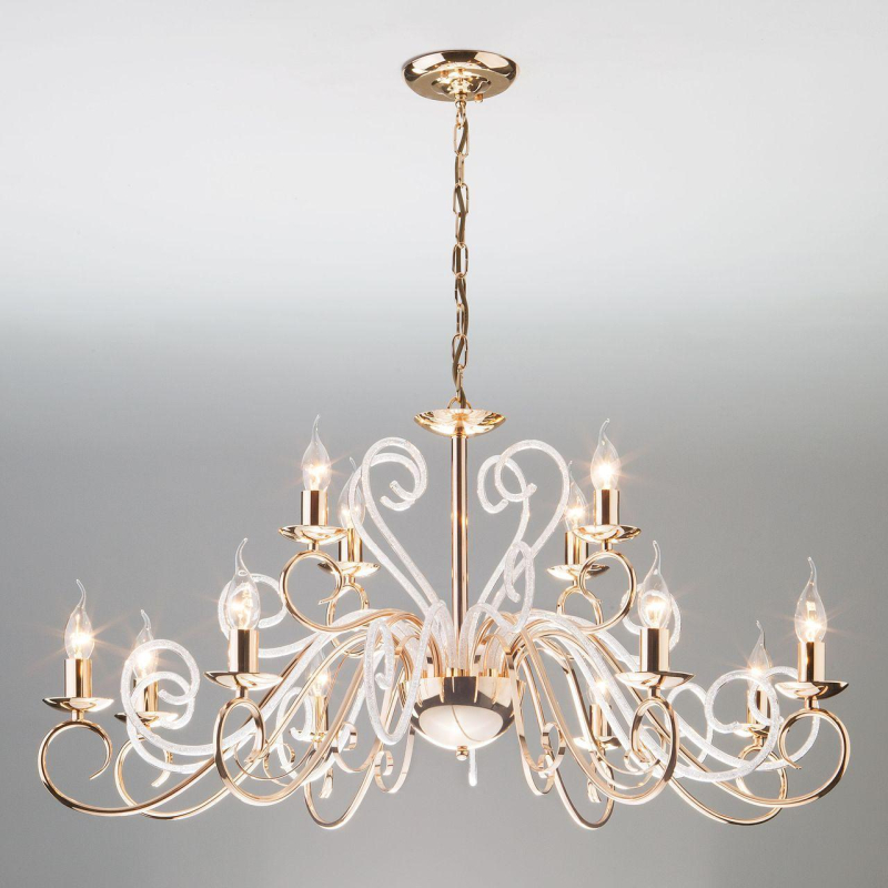 Подвесная люстра Eurosvet Silva 60090/12 золото