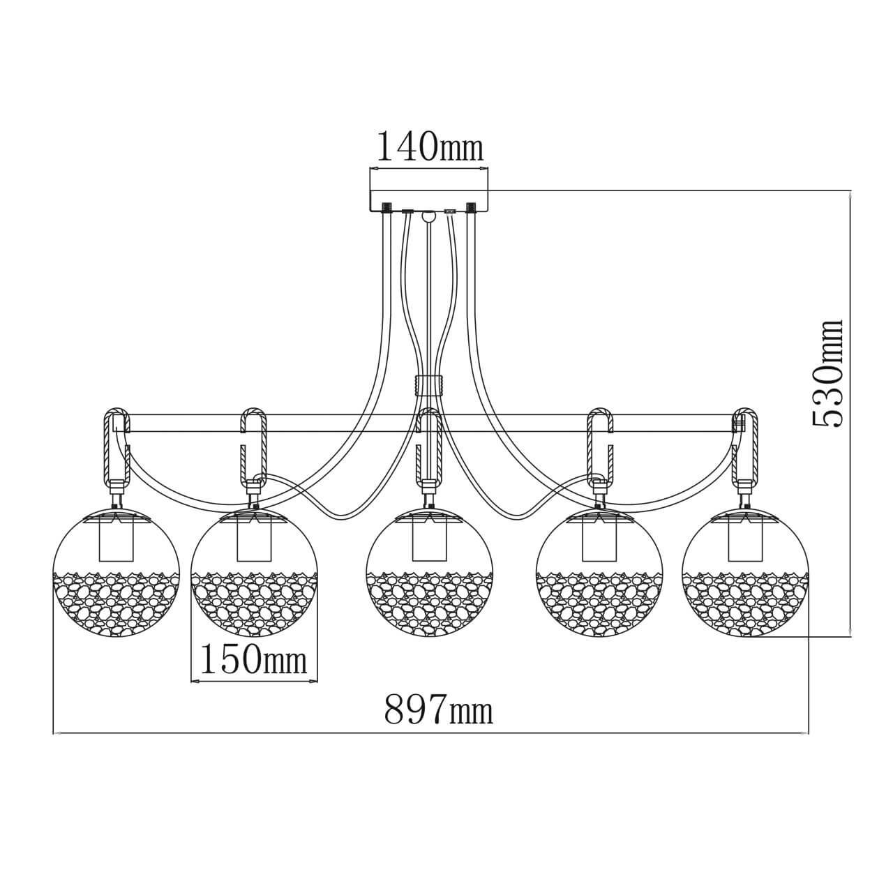 Потолочная люстра De Markt Гамбург 605016308