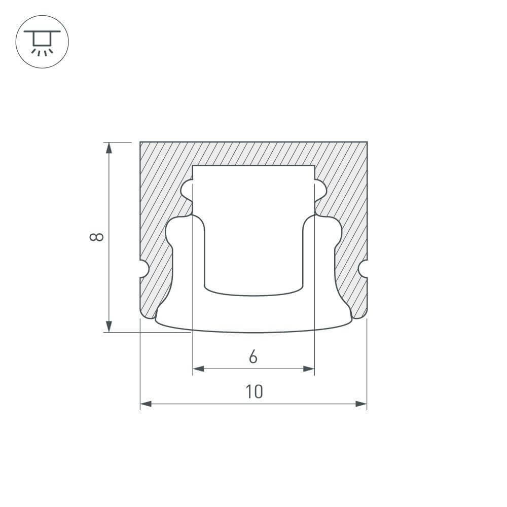 Профиль Arlight ARH-MINI5-2000 ANOD 018827