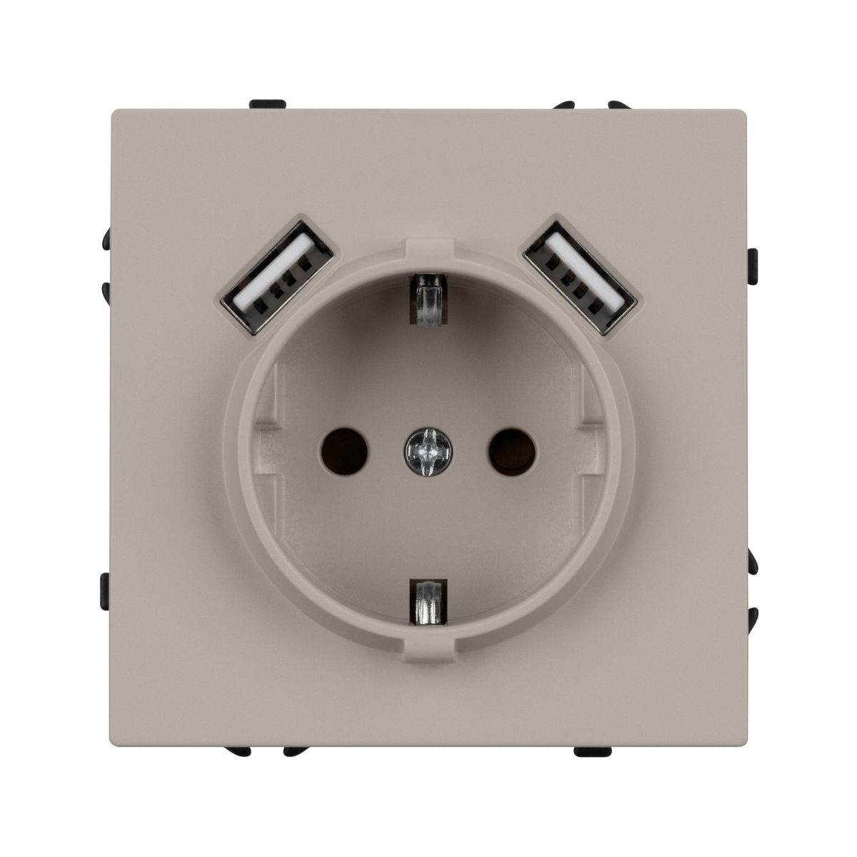 Механизм розетки Arlight с USB зарядкой SCT-NOBE-MUAA-SFPL-CA (230V, 16A) 059442