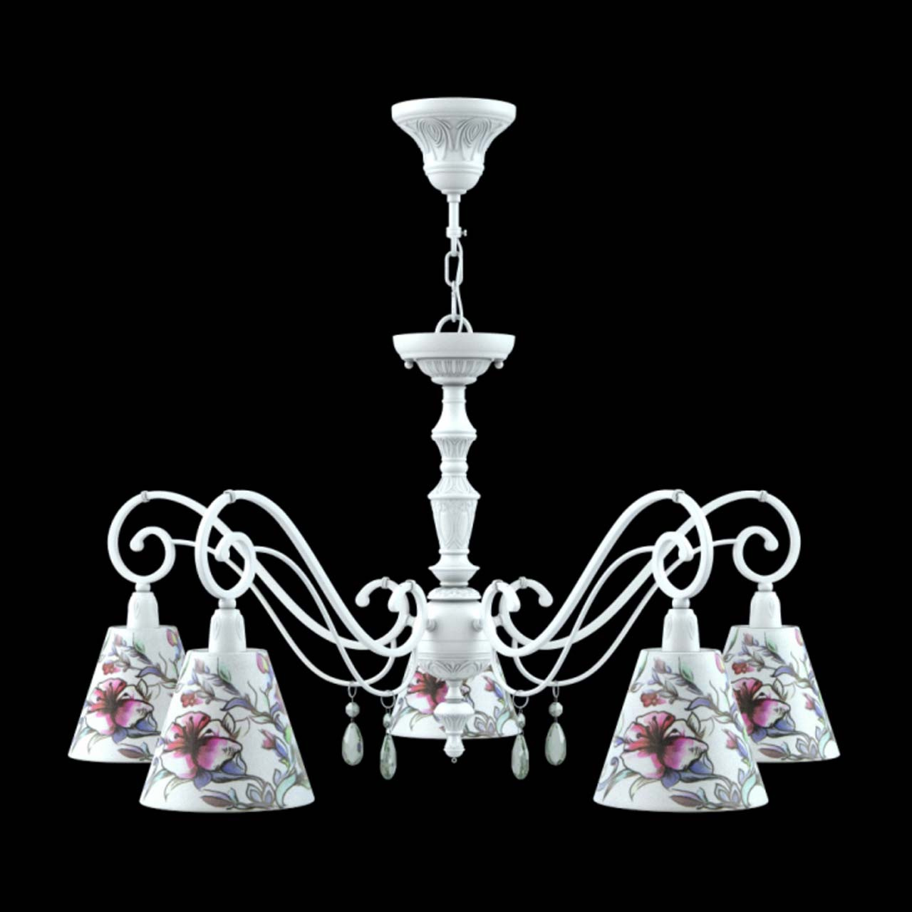 Подвесная люстра Lamp4you Classic E3-05-WM-LMP-O-13-CRL-E3-05-GR-DN