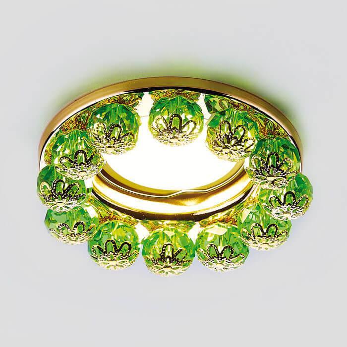 Встраиваемый светильник Ambrella Light Crystal K203 GR/G