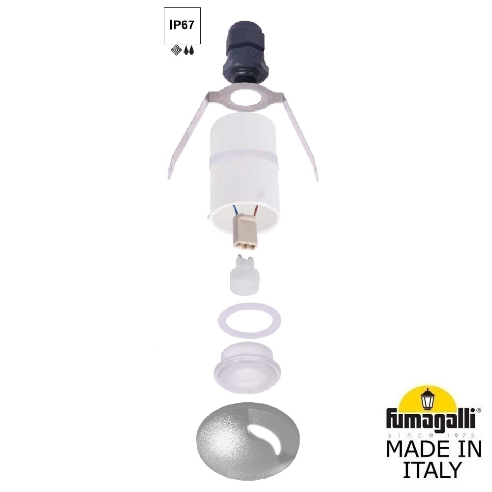 Уличный встраиваемый светильник Fumagalli Teresa 2L1.000.000.LXZ1L