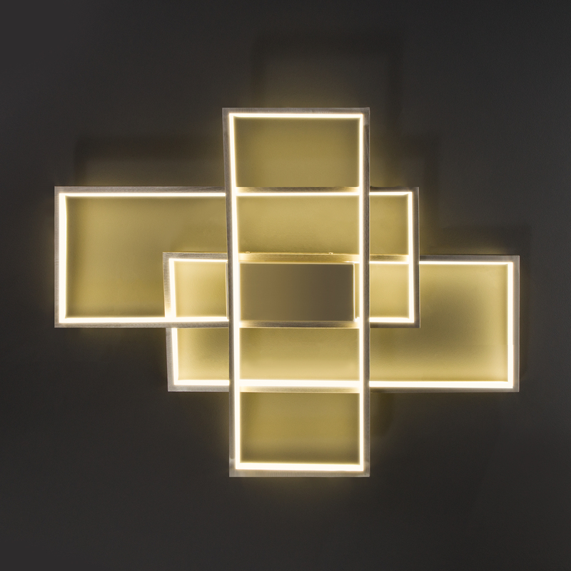 Потолочный светодиодный светильник Eurosvet Direct 90177/3 сатин-никель