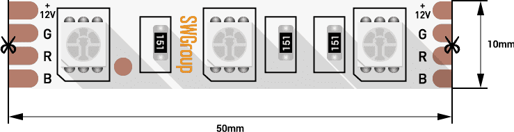 Светодиодная лента SWG SWG560-12-14.4-RGB 000018