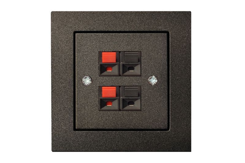 Аудио розетка двухместная Liregus Epsilon 28-1141