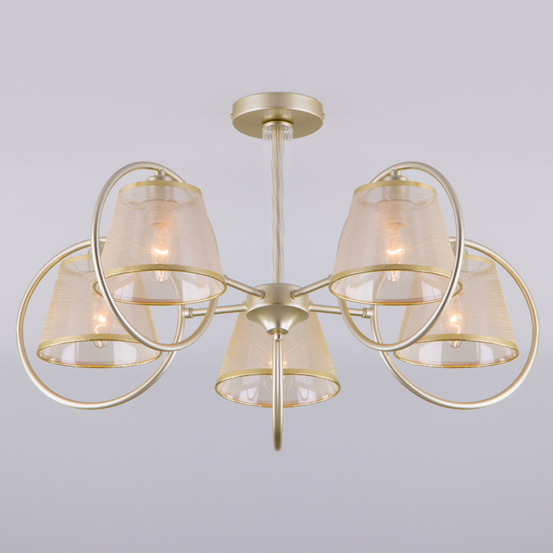 Потолочная люстра Eurosvet Volante 60093/5 перламутровое золото