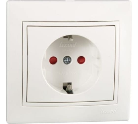 Розетка с защитой от детей Lezard Mira 701-0202-124B