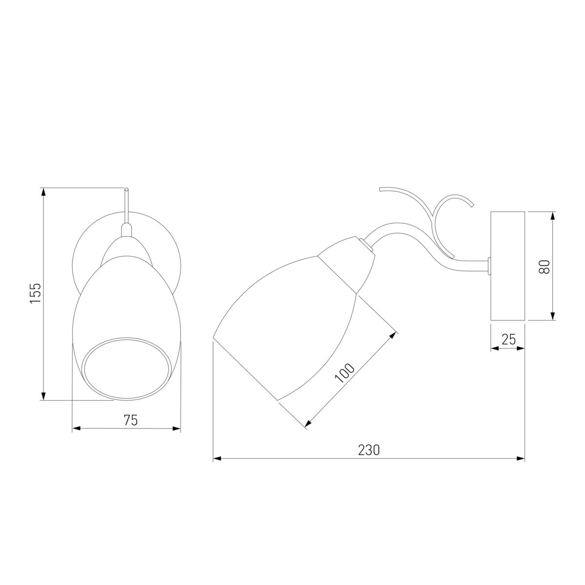 Бра Eurosvet Саванна 70036/1 хром