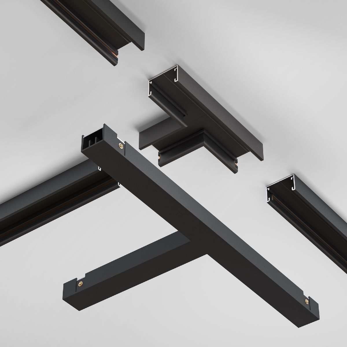 Т-образный коннектор питания Maytoni Basity TRA172TPC-1B