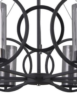 Потолочная люстра Lumien Hall Олави 3302/8P-SBK-CL