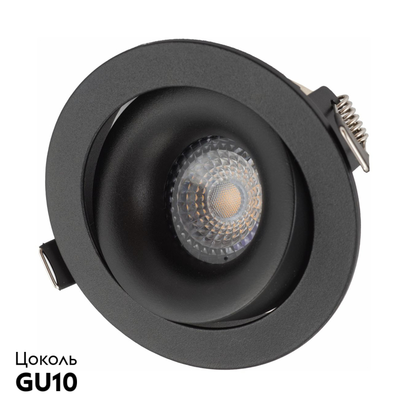 Встраиваемый светильник Denkirs Roto DK2120-BK