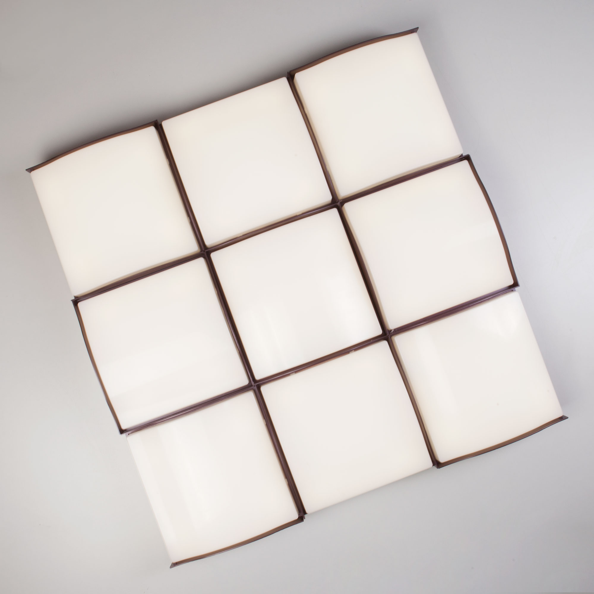 Потолочный светодиодный светильник Eurosvet Relief 90031/9 кофе