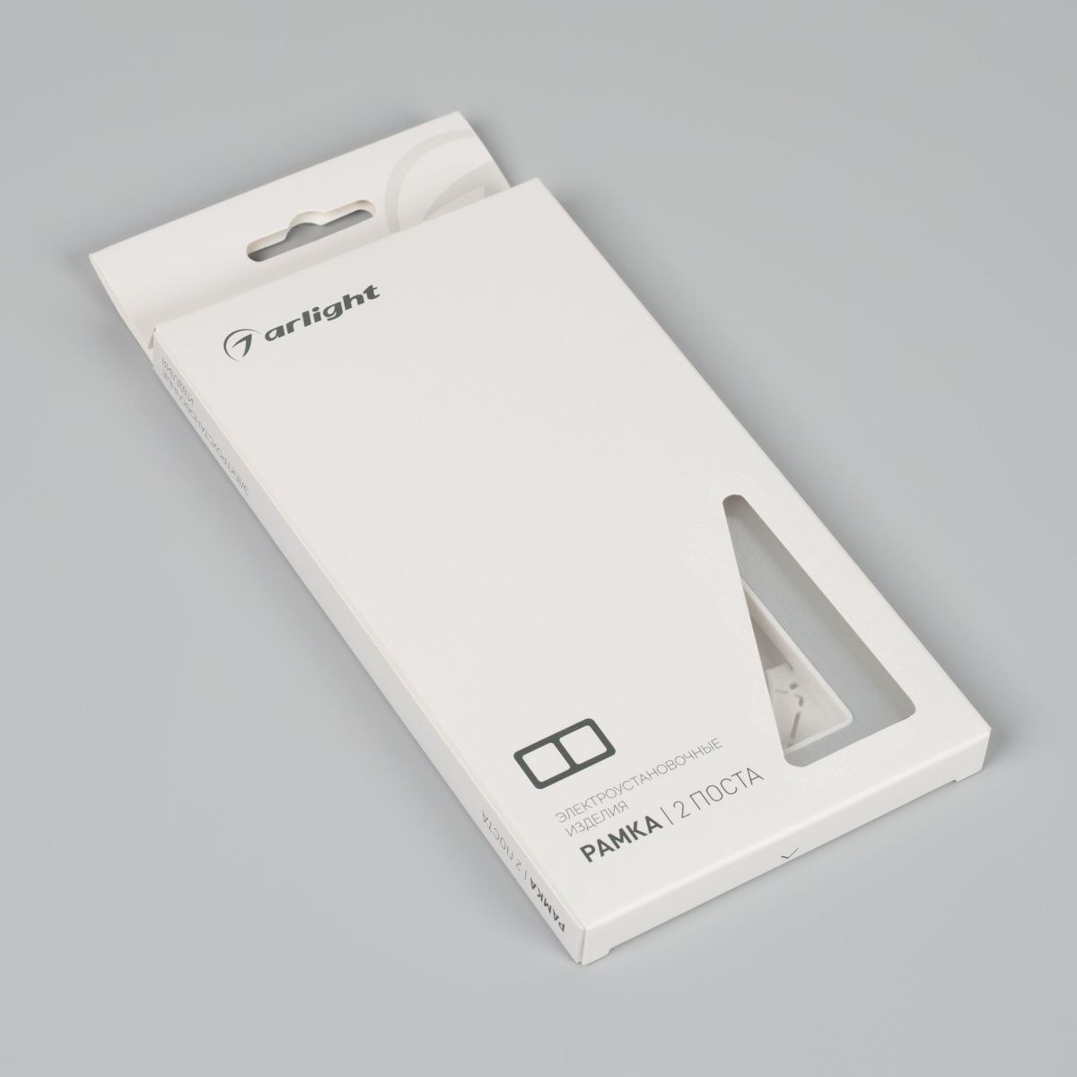 Рамка на 2 поста алюминиевая Arlight FRM-AKIRY-AL-2-SR 049724