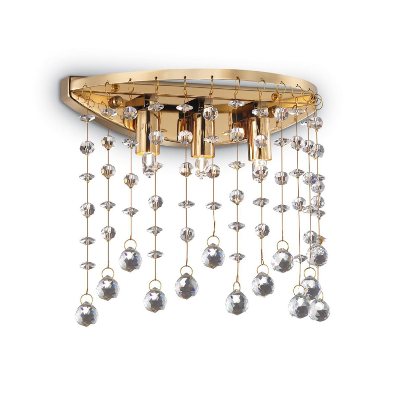 Настенный светильник Ideal Lux Moonlight AP3 Oro 082813