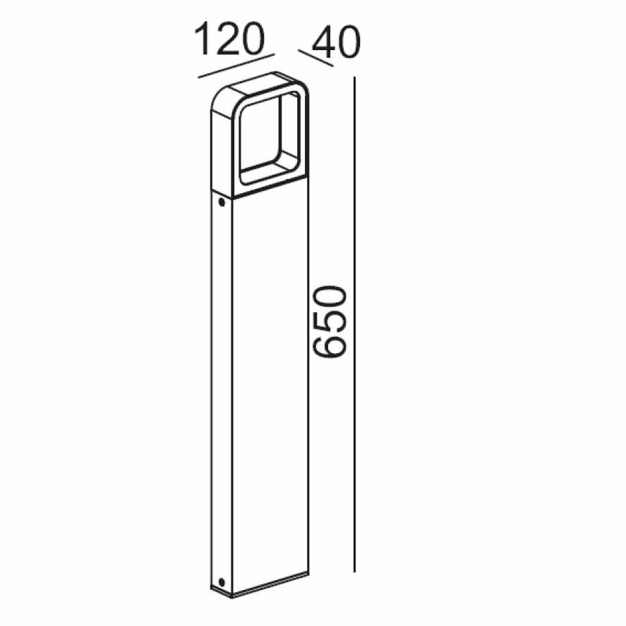 Уличный светодиодный светильник Lucide Trywo 27867/65/31