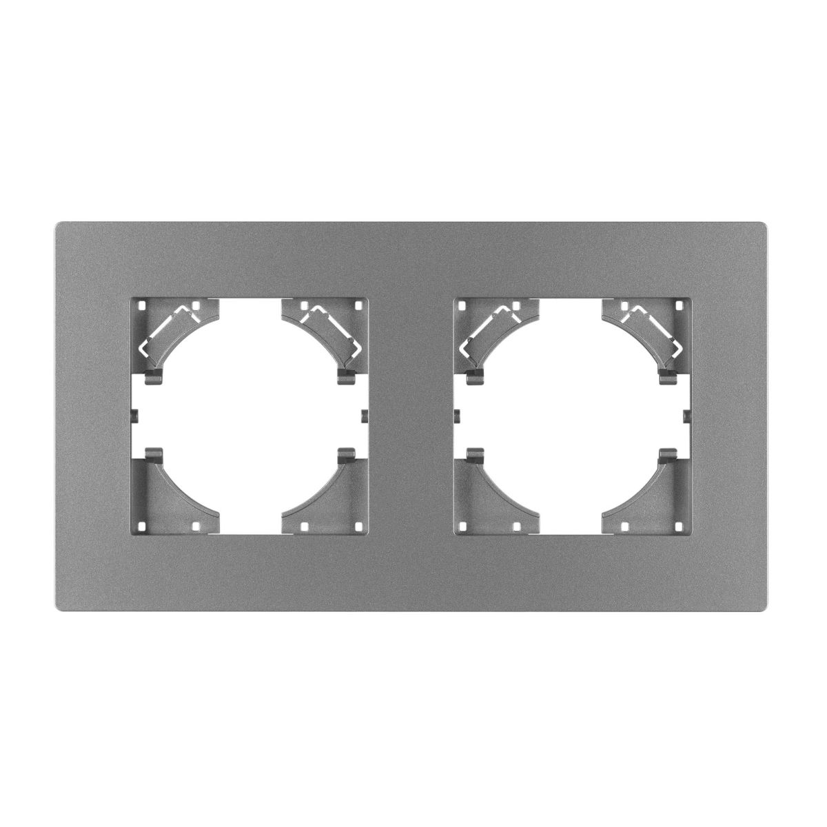 Рамка на 2 поста пластиковая Arlight FRM-PERIO-PL-2-GR 049752