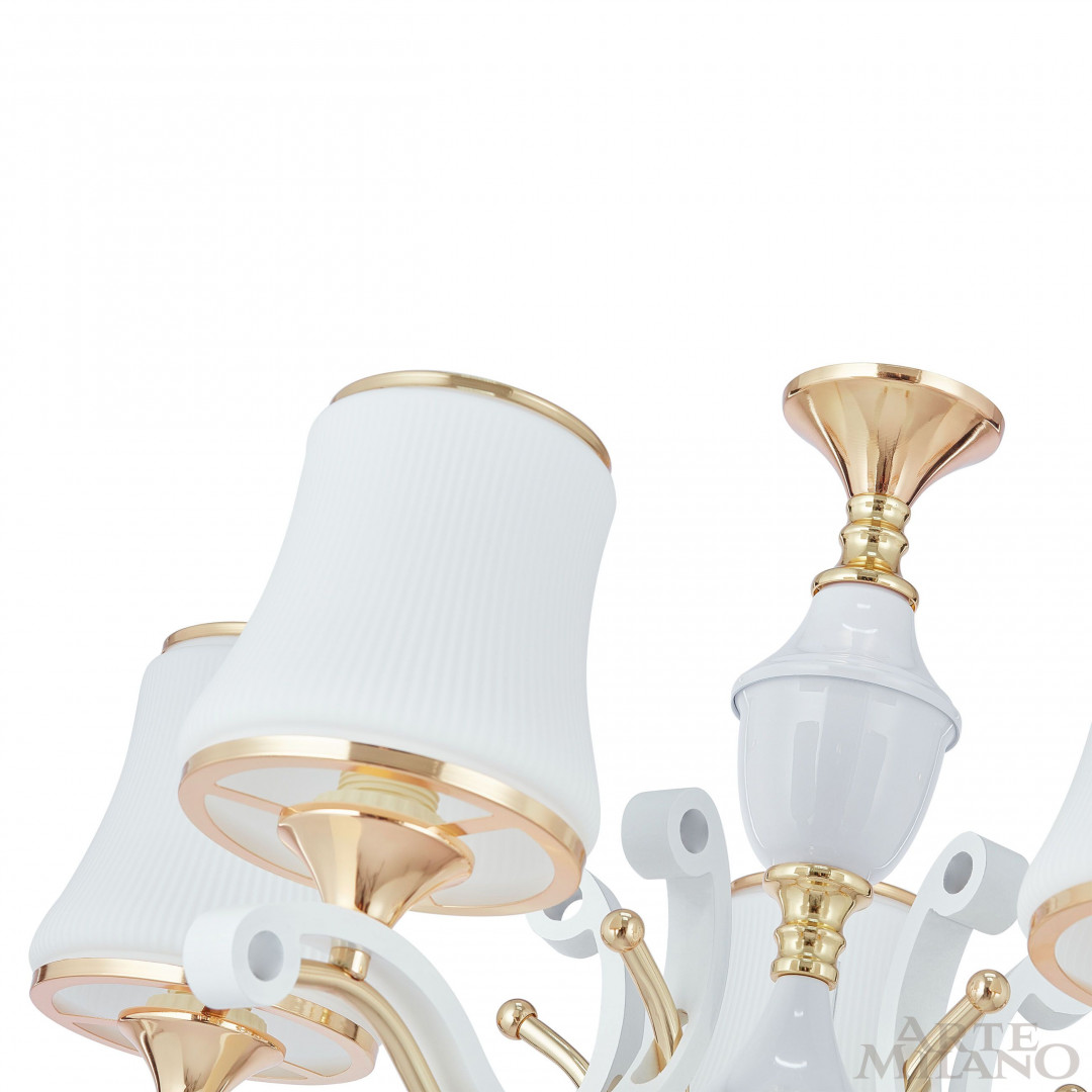 Подвесная люстра Arte Milano Florentia-3987 303987/5 Wh/Gd