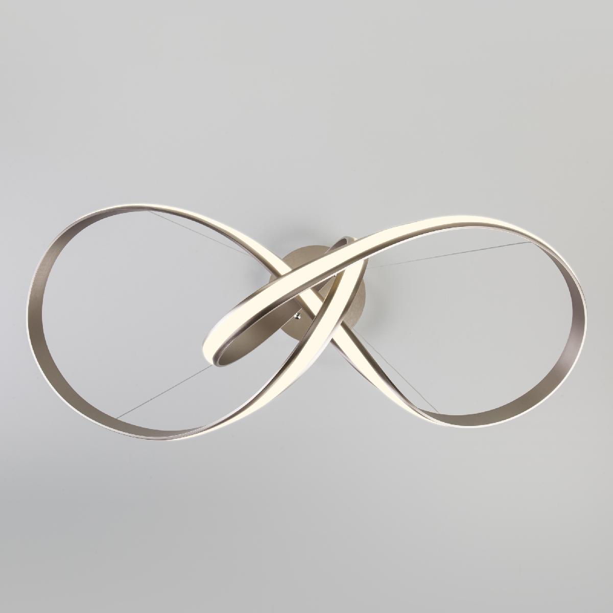 Подвесной светодиодный светильник Eurosvet Kink 90174/1 сатин-никель