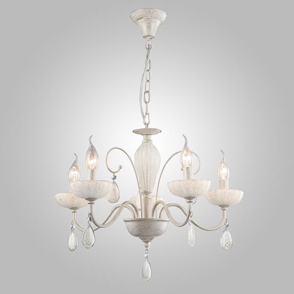 Подвесная люстра Eurosvet 60048/5 белый с золотом