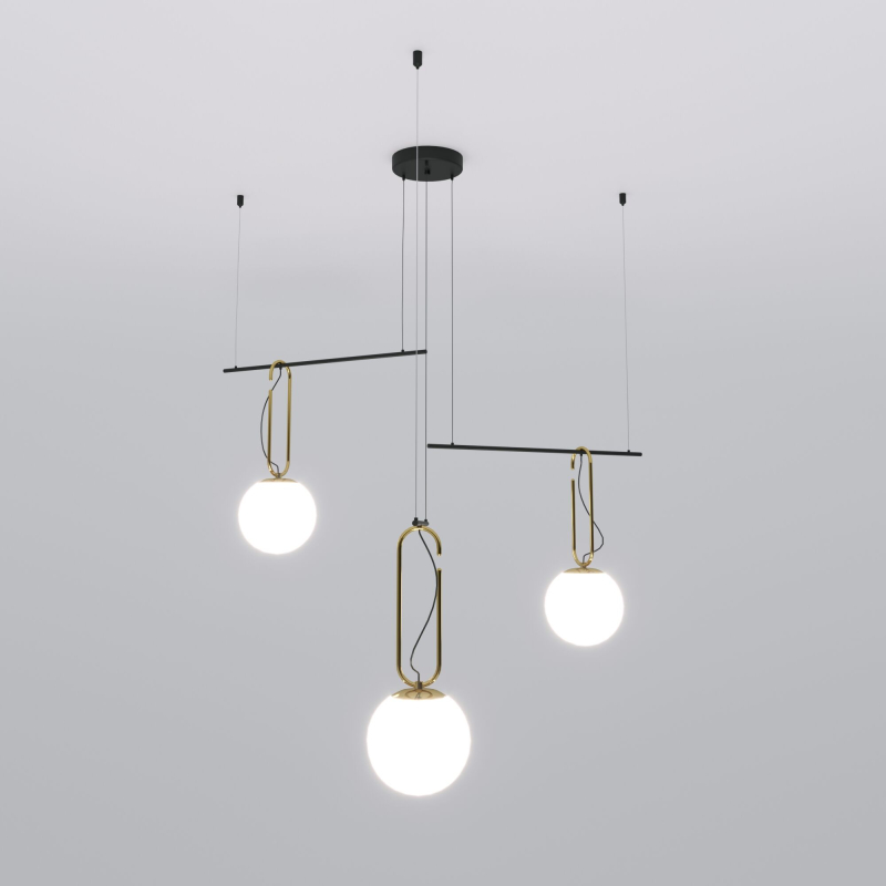 Подвесная люстра Eurosvet Riche 70143/3 черный Smart a060839