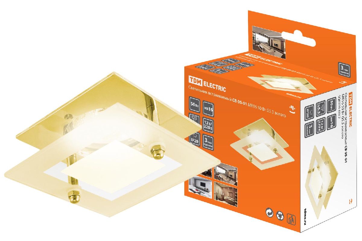 Встраиваемый светильник TDM Electric СВ 05-01 SQ0359-0017