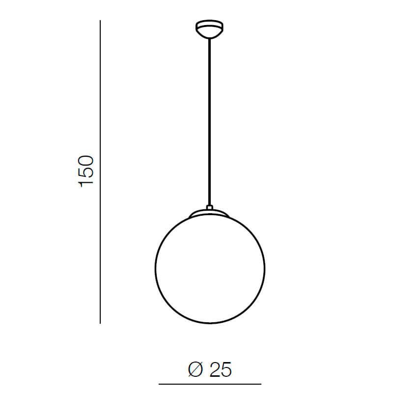 Подвесной светильник Azzardo White ball 25 AZ2515