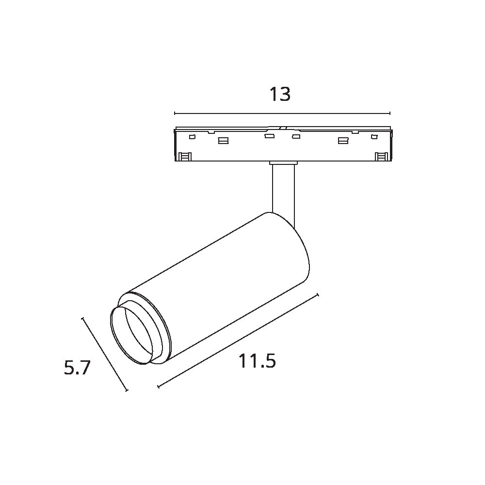 Трековый магнитный светильник Arte Lamp Optima A7276PL-1WH