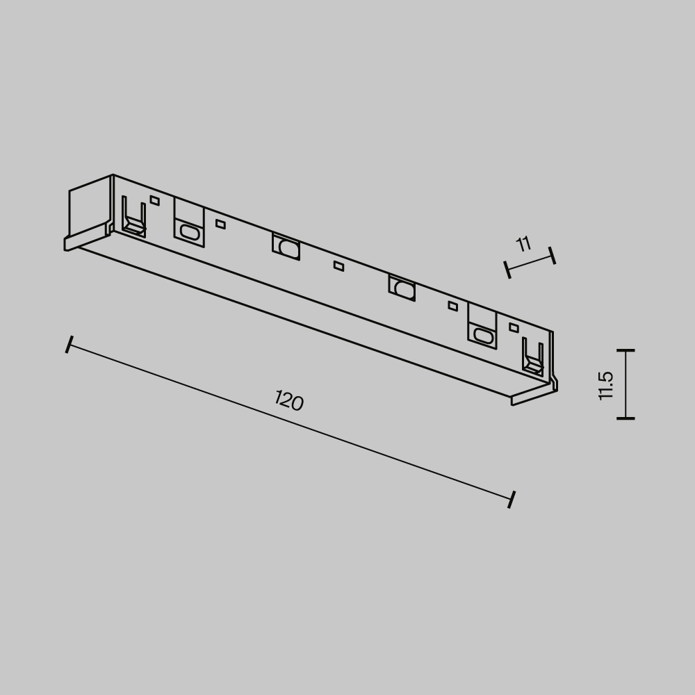 Коннектор питания прямой Exility X Maytoni TRA239PC-42B