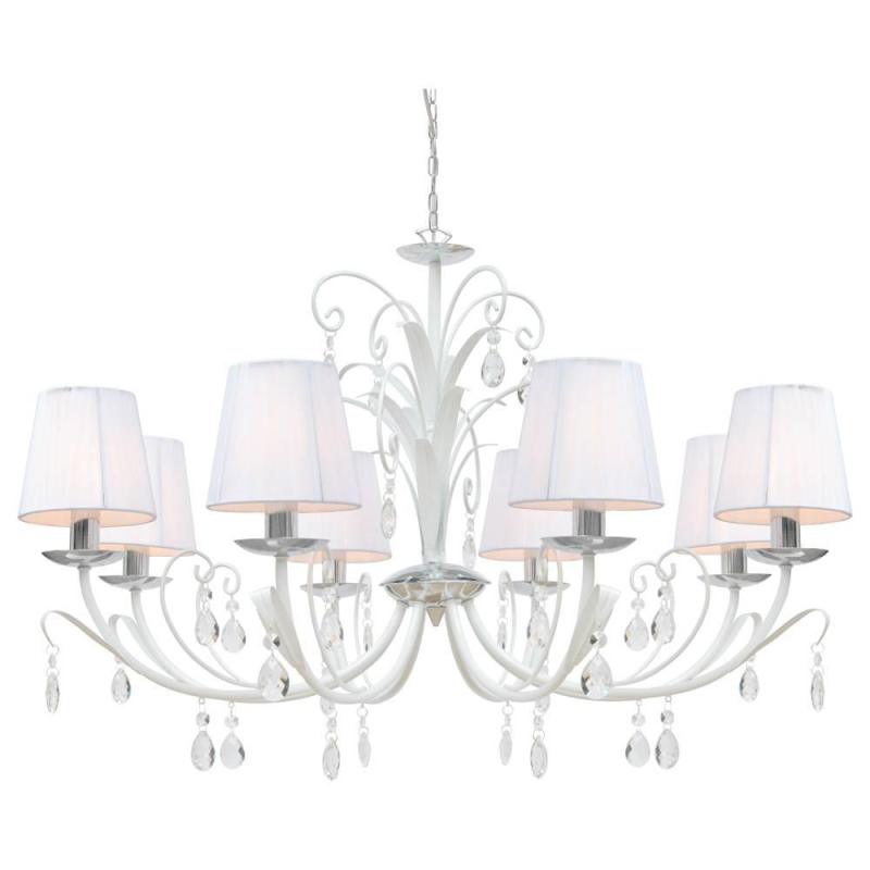 Подвесная люстра Arte Lamp Romana Snow A1743LM-8WH