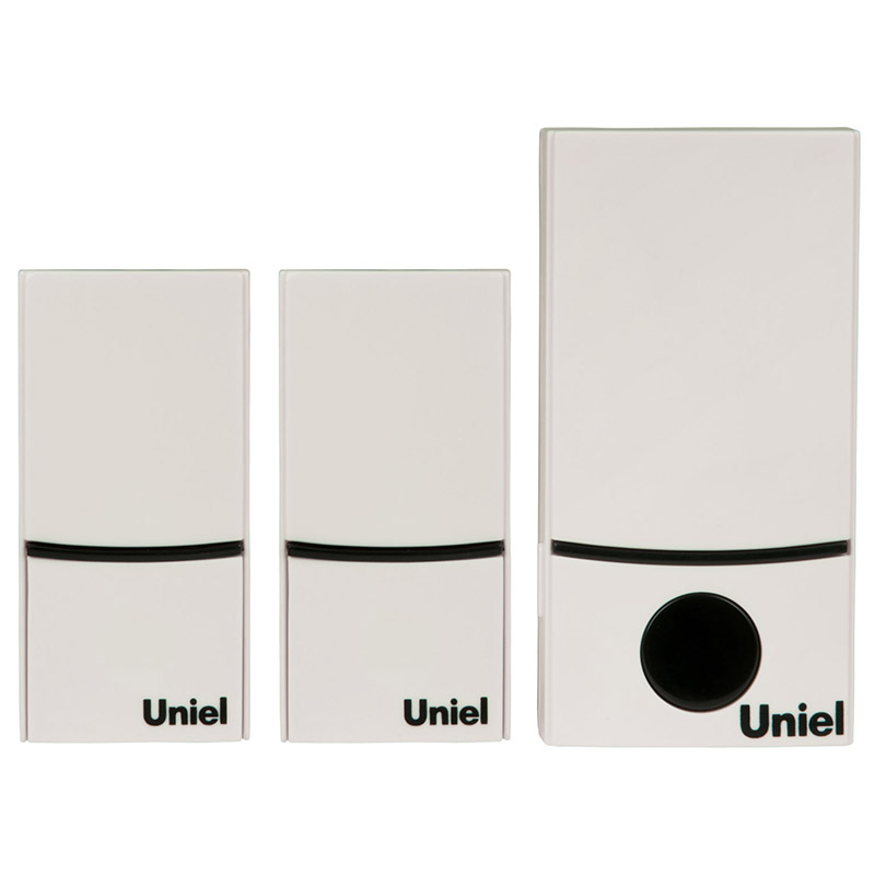 Звонок беспроводной (05470) Uniel UDB-090W-R1T2-32S-100M-WH