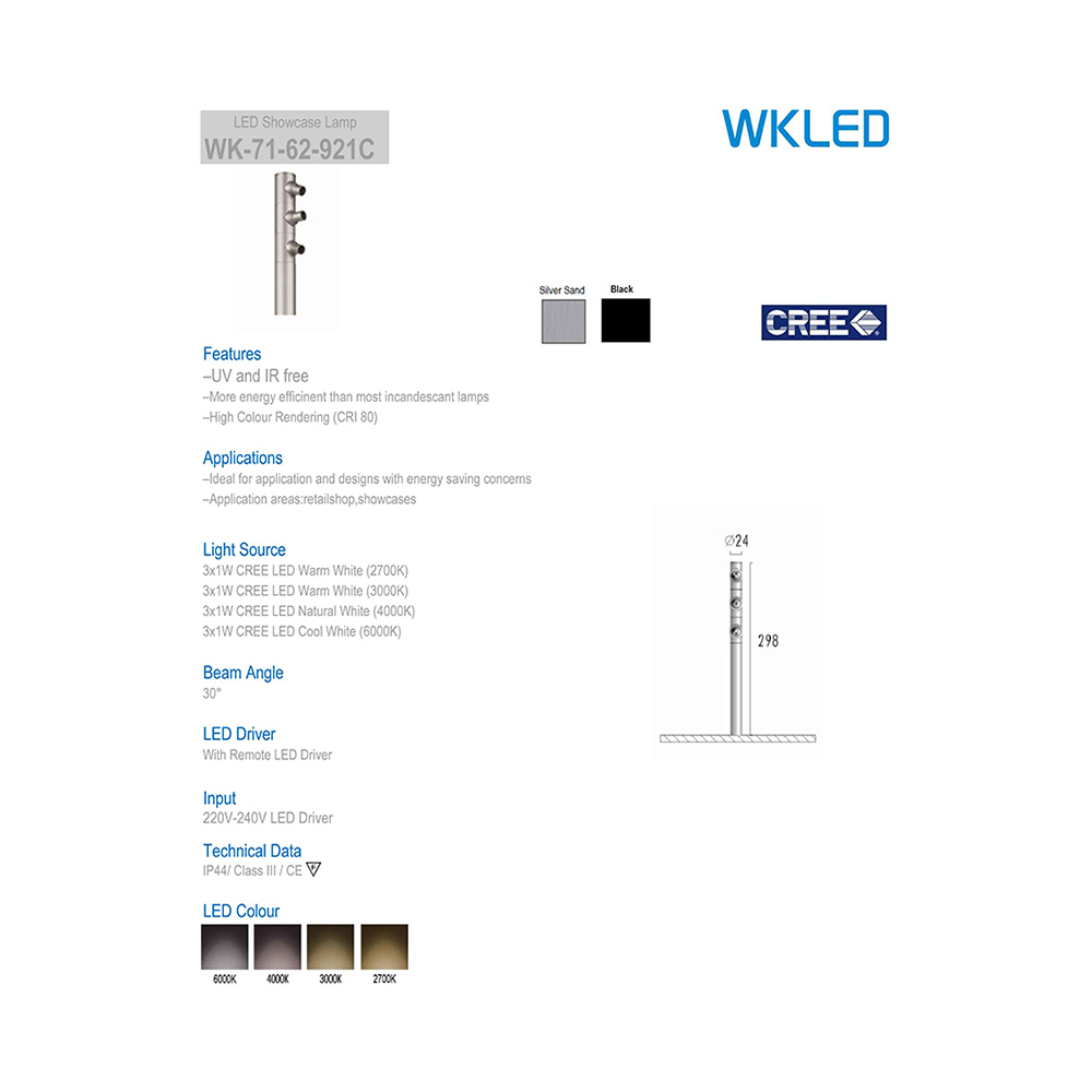 Уличный светильник Delight Collection 7162 71-62-921 cool white silver