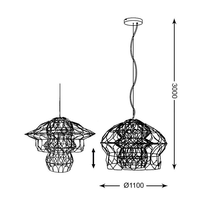 Подвесная люстра Zumaline MANDALIGHT 94382