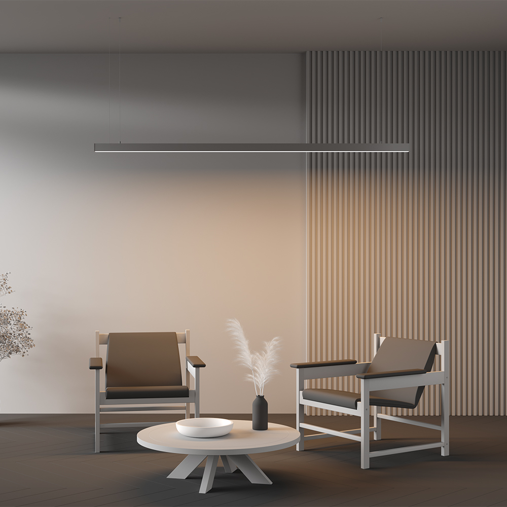 Линейный подвесной светильник Maytoni Technical 3000K 50x50 (Серебро, 2 м) LL312023