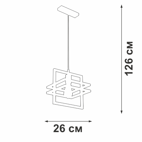 Подвесной светильник Vitaluce V2861-1/1S