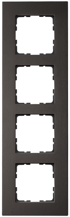 Рамка 4-постовая алюминий Brown Jasmart G1004AZ